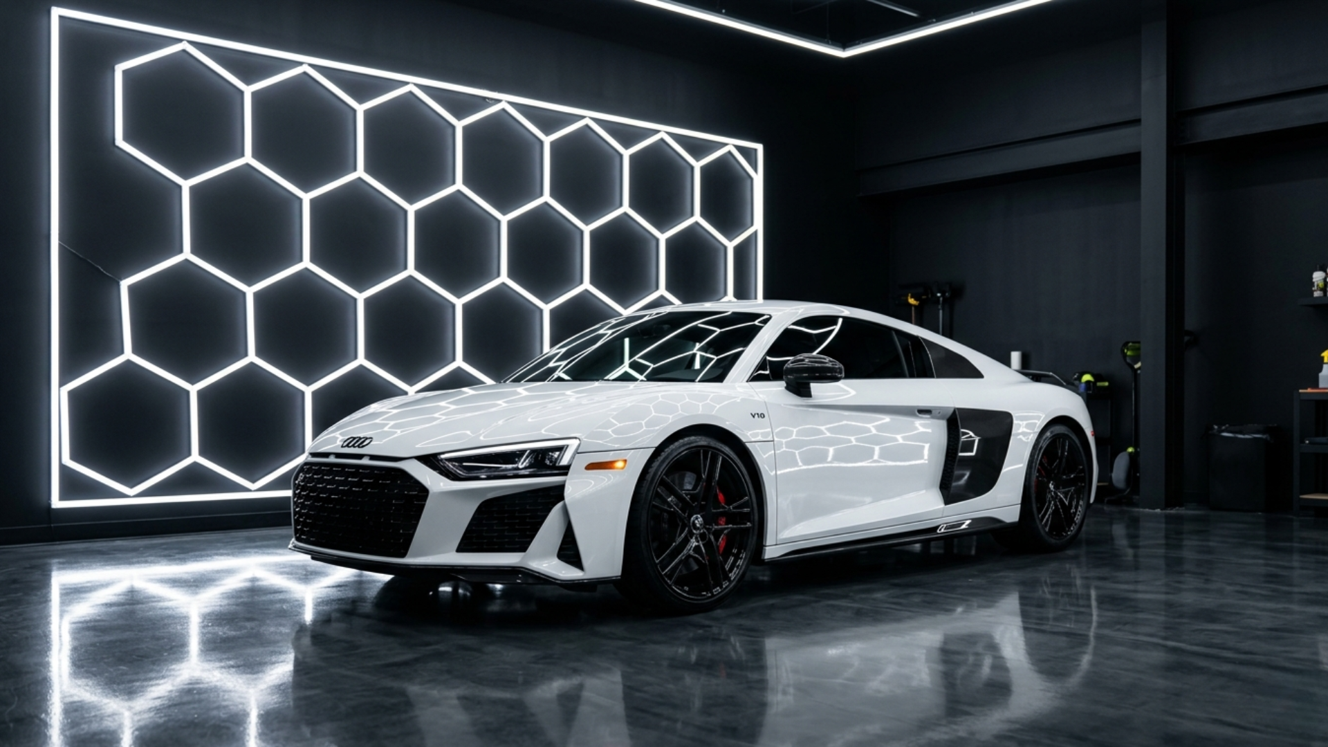 Audi detailed and ceramic coated by CHM Detailing Co. in Orland Park